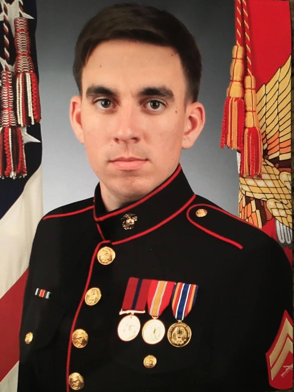 Matthew Bush in uniform